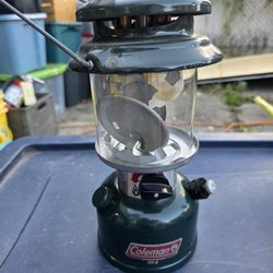 Vintage Coleman Lantern 288  Double Mantle with Globe