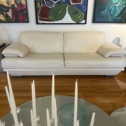 Natuzzi Sofa Winter White 