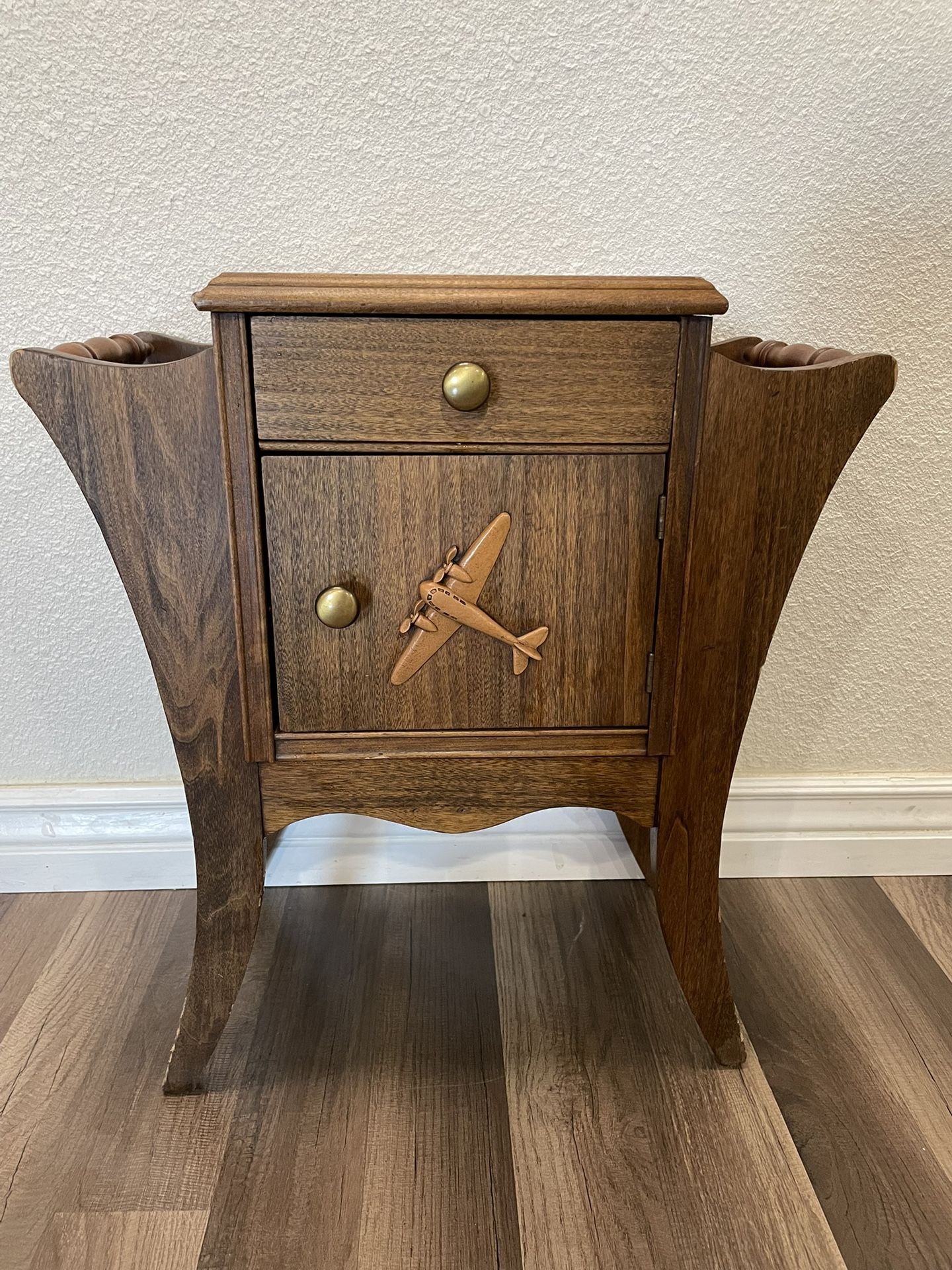 MCM/vintage Wooden Side Table/humidor