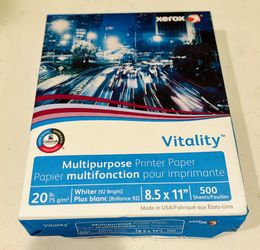 Vitality Xerox White Paper 500 Sheet Packages 