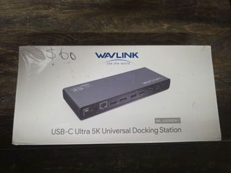 Wavlink WL-UG69DK1 USB-C Ultra 5K Universal Docking Station - Black Sealed