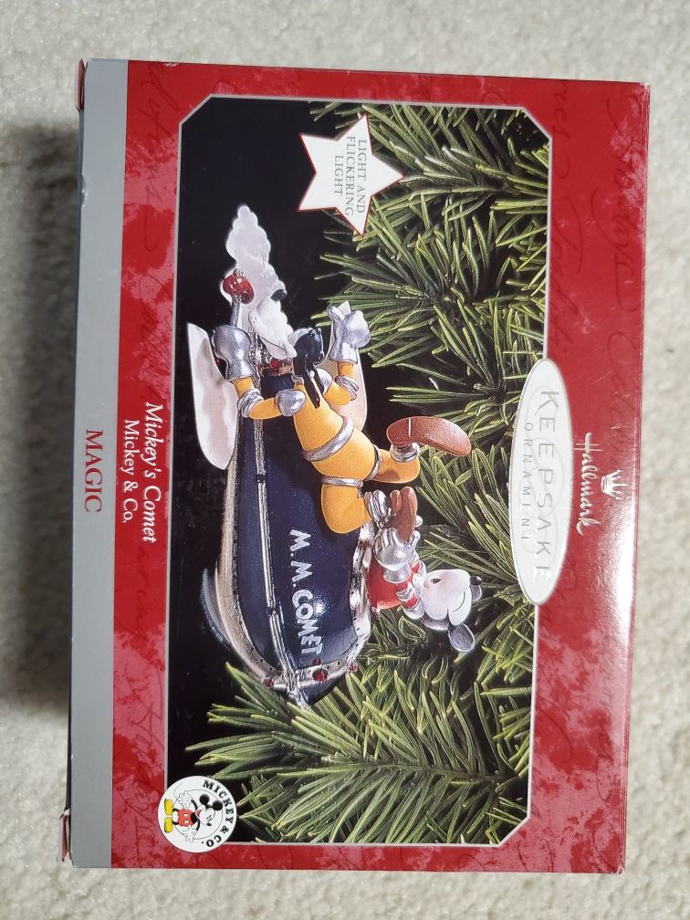 Mickey N Goofy Xmas Ornament