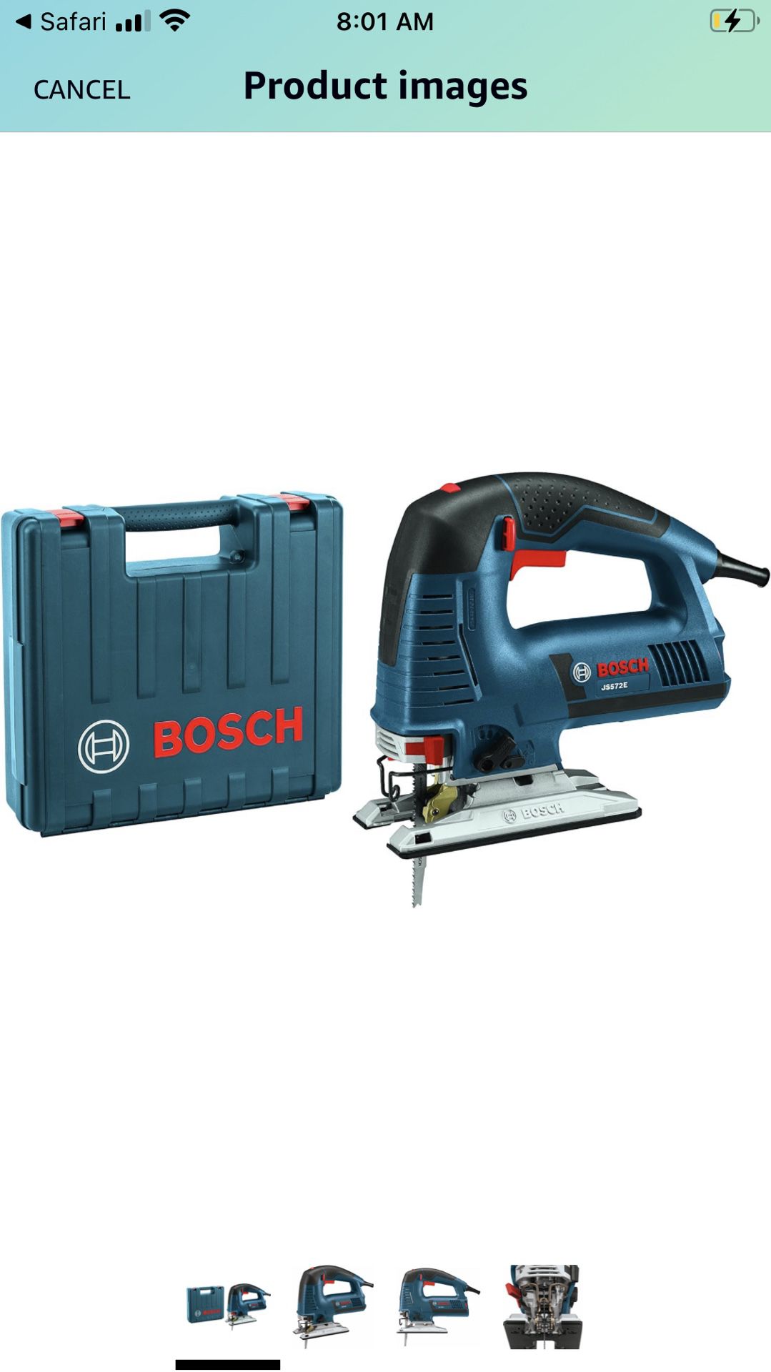 Bosch Corded Jig Saw With Case And Extra Blades