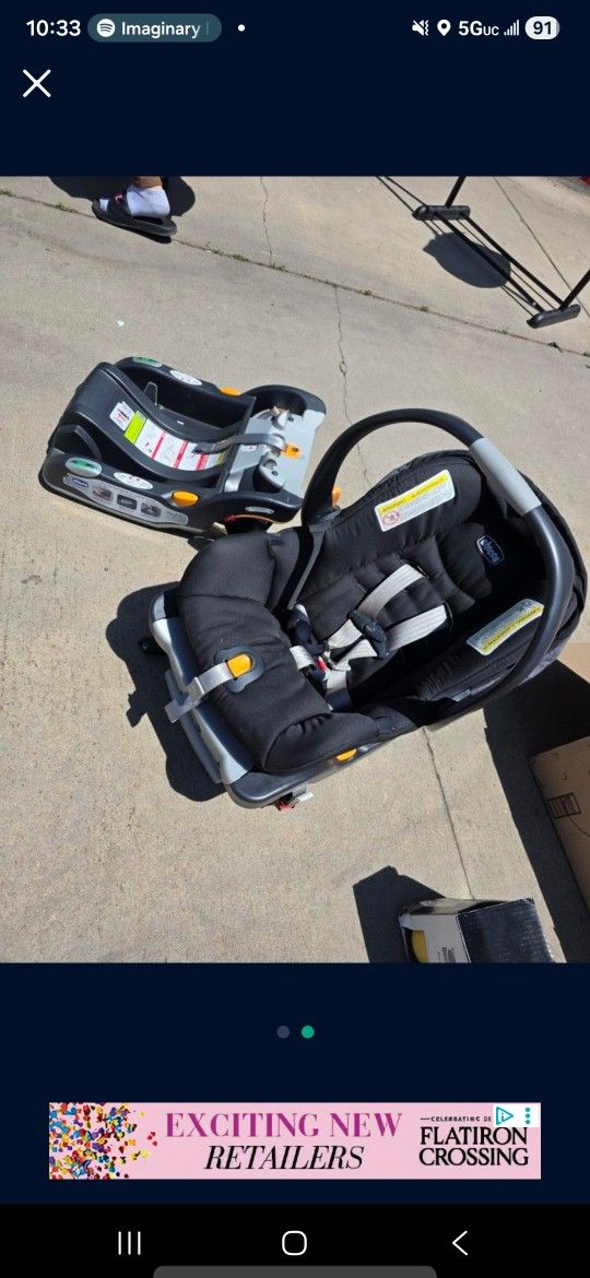 Baby Car Seat With 2 Bases