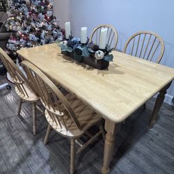 Beautiful Real Wood Dining Set
