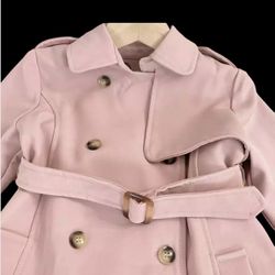 Girls Pink trench Coat