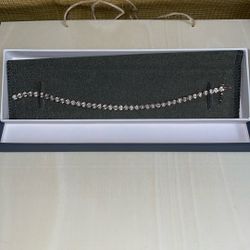14k Rose Gold Over Silver Tennis Bracelet