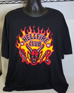 Stranger Things Hellfire Club Graphic Tee Mens Size 3XL (48-50)