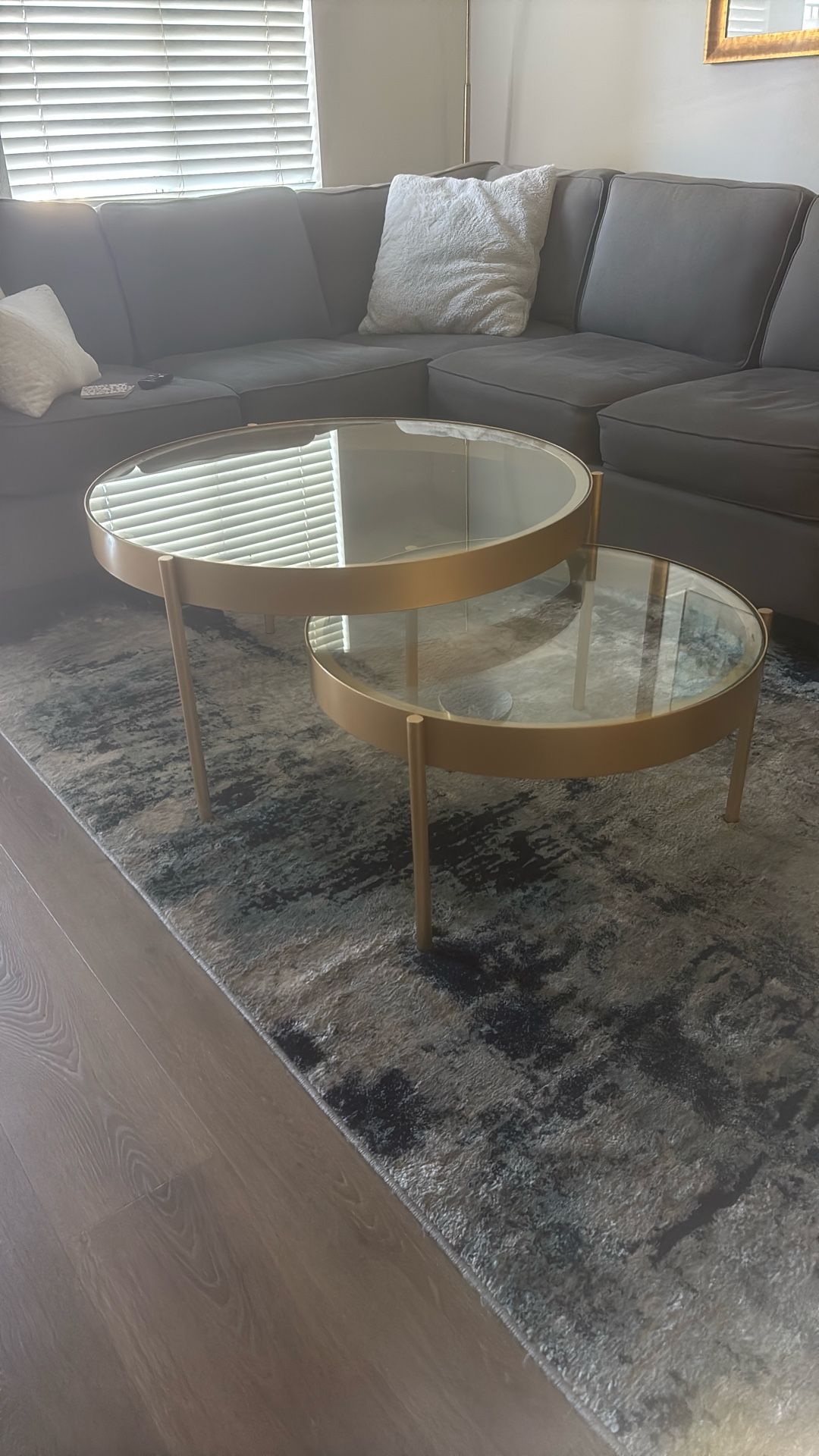 Round Coffee Tables - 2 Separate