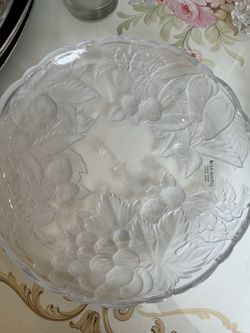 10 inch Crystal serving platter