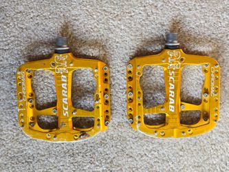 Chromag Scarab Platform pedals 9/16  sealed bearings Gold BMX  mountain bike mtb