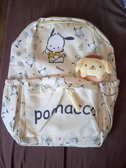 Pochacco Cream Character Backpack with Plush Charm