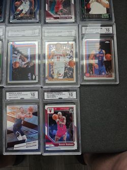 10 Lot of Graded Basketball Cards CGC Gem Mint 10