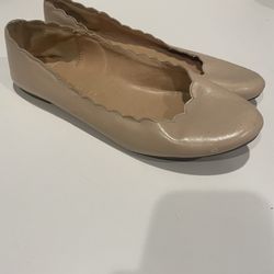 Lauren Conrad Scalloped Women’s Pink Ballet Flat, Size 8