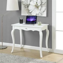Brand New in Box Solid Wood 36inch White Desk with A Drawer