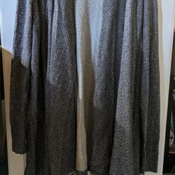 Lane Bryant Metallic Blue Layered Cardigan Size 18/20