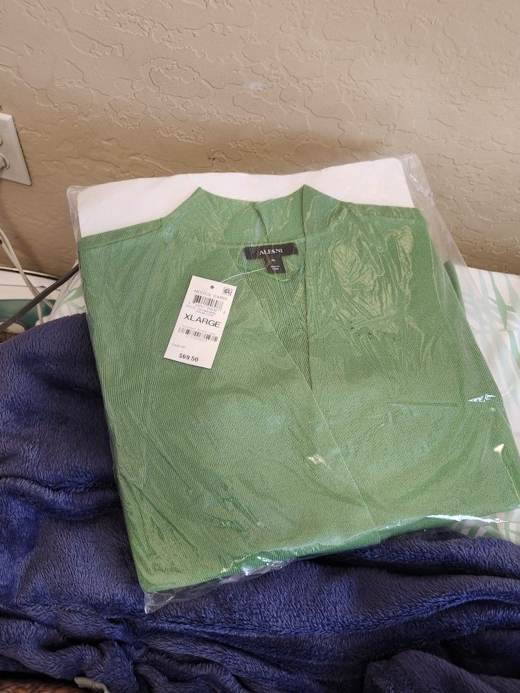 New Alfani Green Shirt 