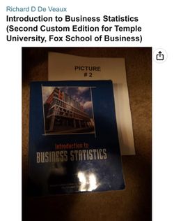 Introduction to Business Statistics (Second Custom Edition for Temple University, Fox School of Business)