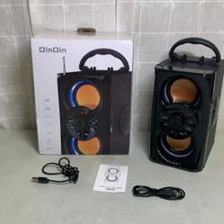 DinDin DD-01 Black Bluetooth USB Portable Multi Function Speaker User Manual