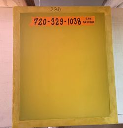 Screen printing $15.00