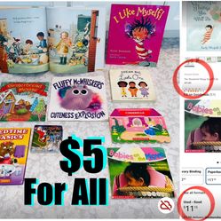 $5 Baby  Books For Girls A lot of 9