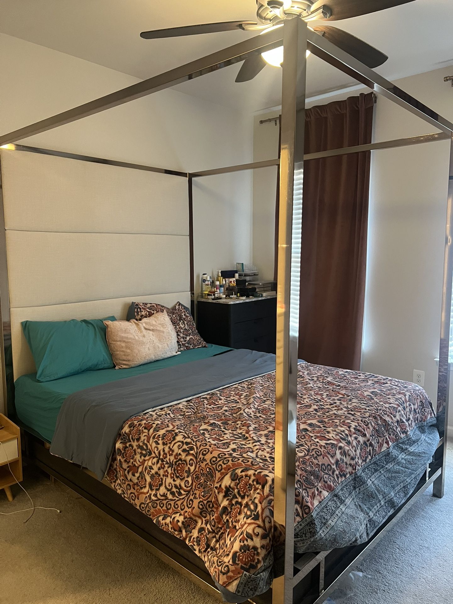 Queen Size Canopy Bed Frame