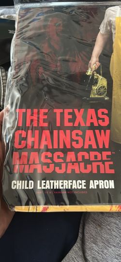 The Texas chainsaw, massacre, child apron, and hammer brand new Halloween costume