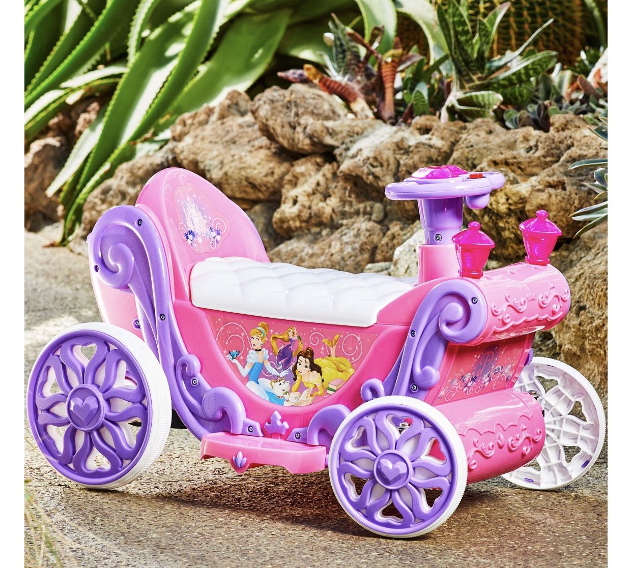 New in box Disney princesses carriage ride on battery operated