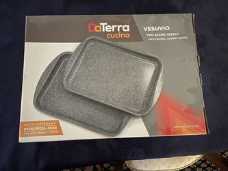 DaTerra Cucina Vesuvio Ceramic Baking Sheets Set of 2