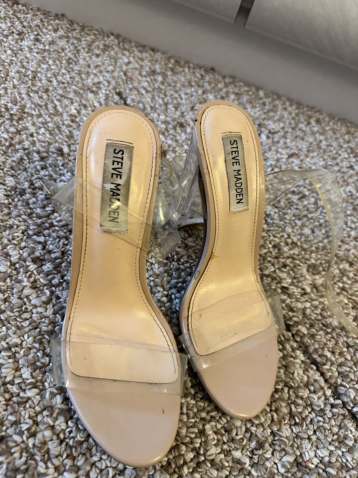 Steve Madden Clear Heels