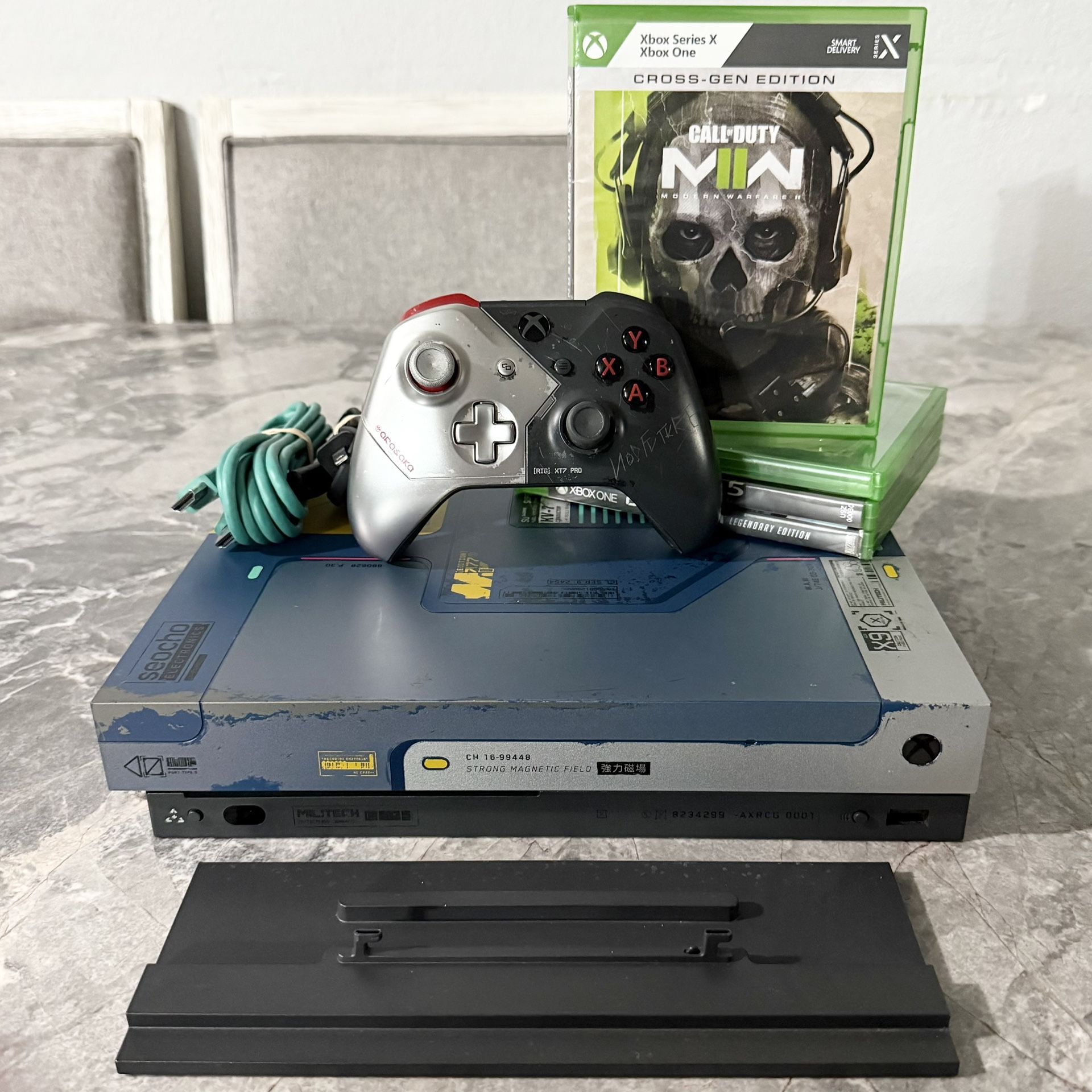 Microsoft Xbox One X 1TB Cyberpunk 2077 Limited Edition Console Bundle