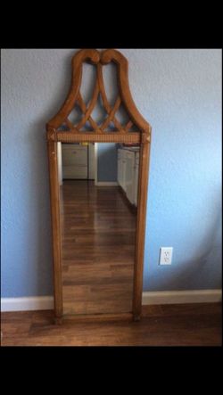 Large All Wood Mirror
