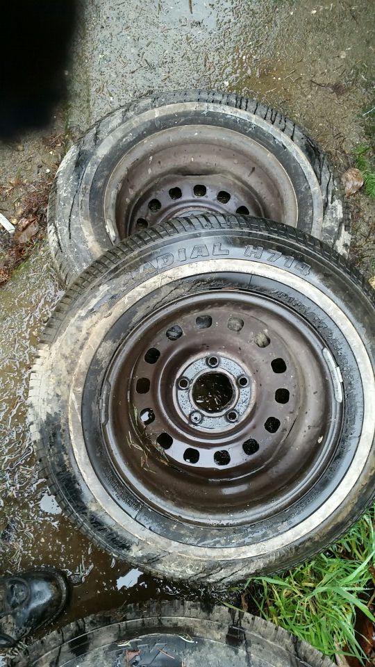Whitewall 185/75R14 Kingstar tires