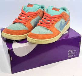 Nike SB Dunk Low Pro Premium "Orange Emerald Rise" Size 13 Mens