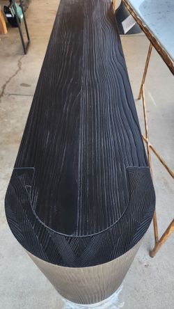 Restoration hardware  console table. Bk