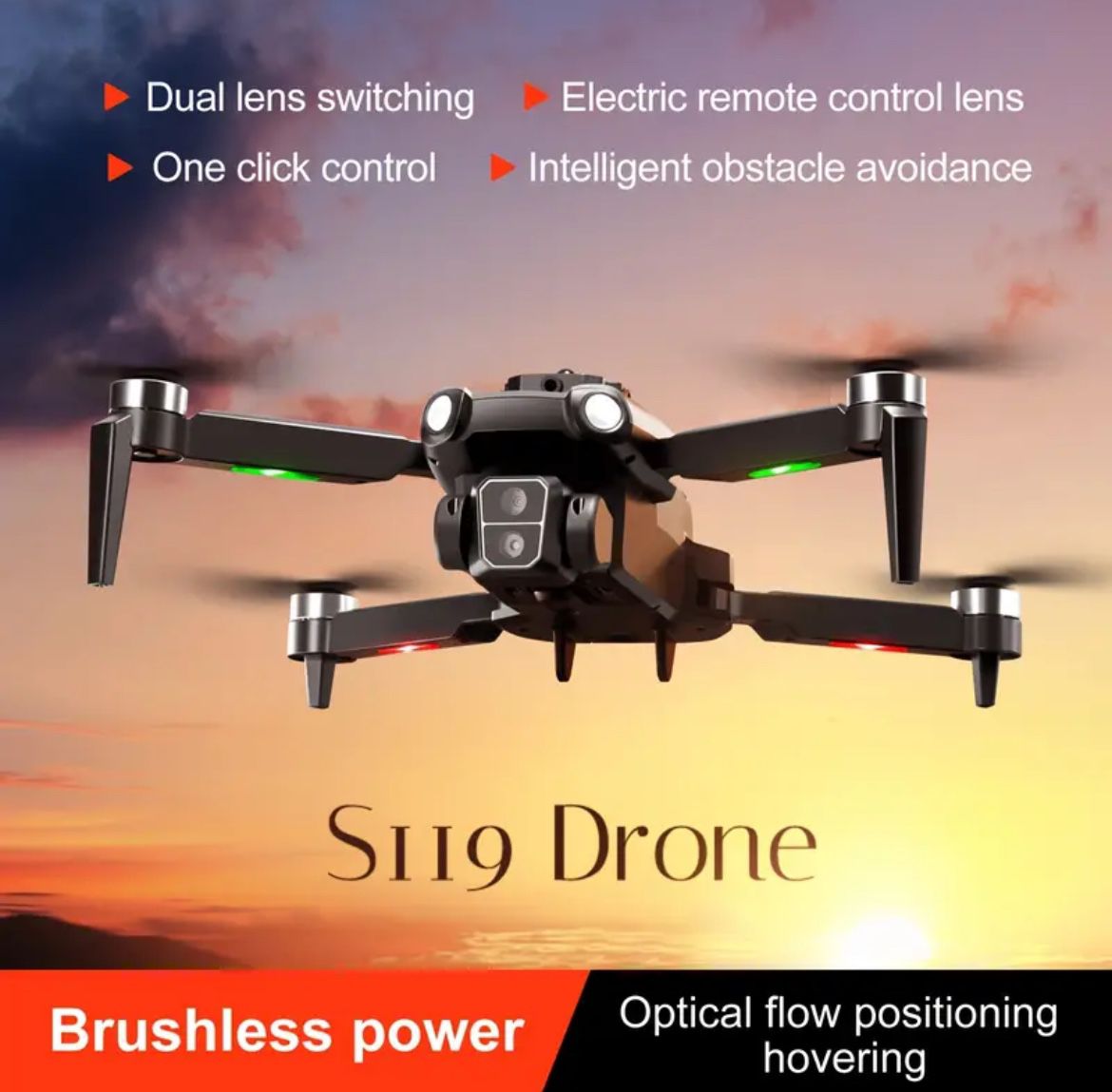 1080P HD Camera Drone with Brushless Motor, Perfect for Beginners - SALE 33% OFF