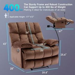 Oversized Recliner Chair 350 lb Weight Capacity,