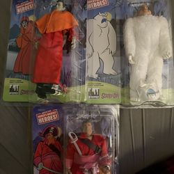 Scooby Doo Action Figure Toy Company Snow Ghost, Red Beard, Gypsy Sealed Lot