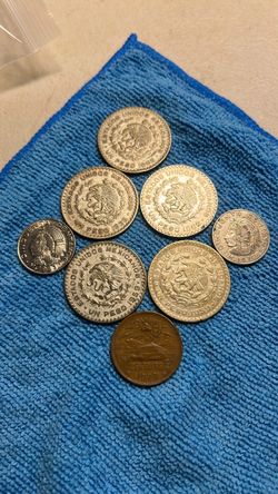 Vintage Mexican Coin Lot 1950s–1970s