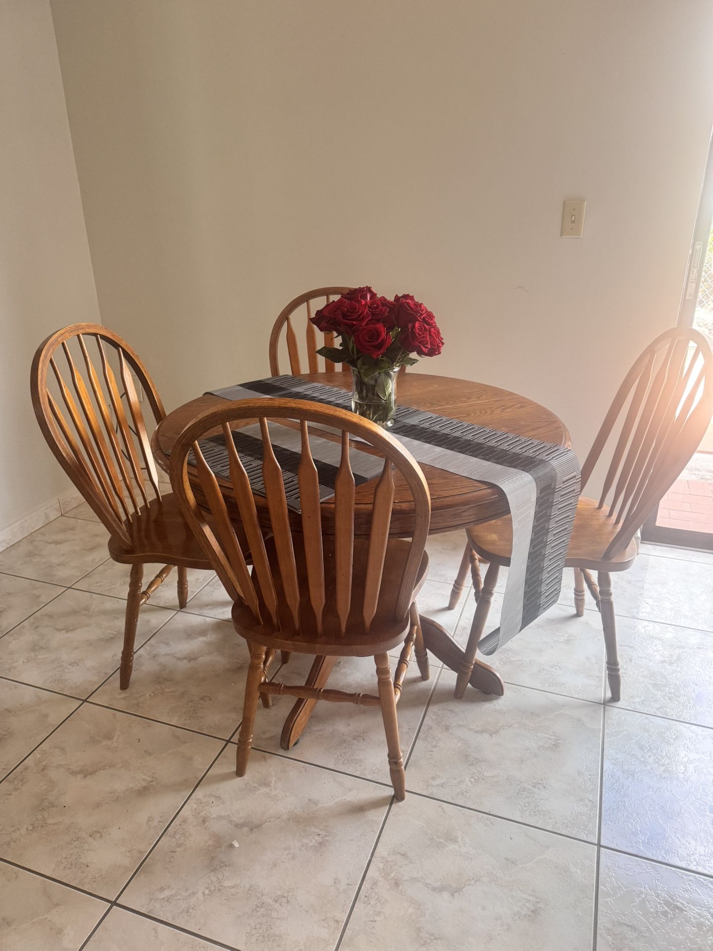 Wooden Dining Set And Chairs