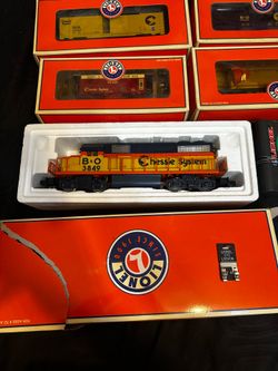Lionel O Gauge Chessie GP-38 Complete Train Set – Tested – Original Boxes