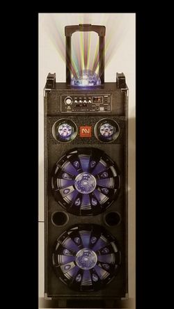 Bluetooth speaker DJ karaoke style comes with microphone