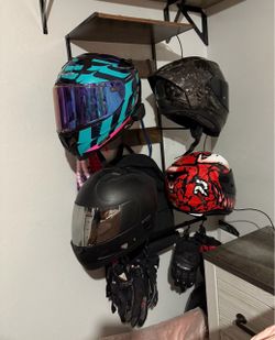 Motorcycle Helmet/Accessory/Gear Wall Mount $40firm Fcfs