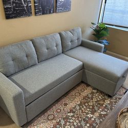 Sectional Sleeper Sofa with Storage