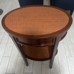 Amazing Baker - Oval Wood End Table (Negotiable)