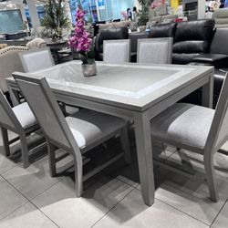 Rustic Dining Set 🩶 Grey Color 🔥🔥🔥