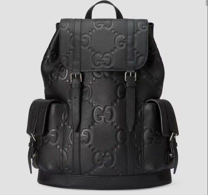 Black Leather Gucci Backpack