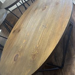 Oval Shaped Coffee Table Set