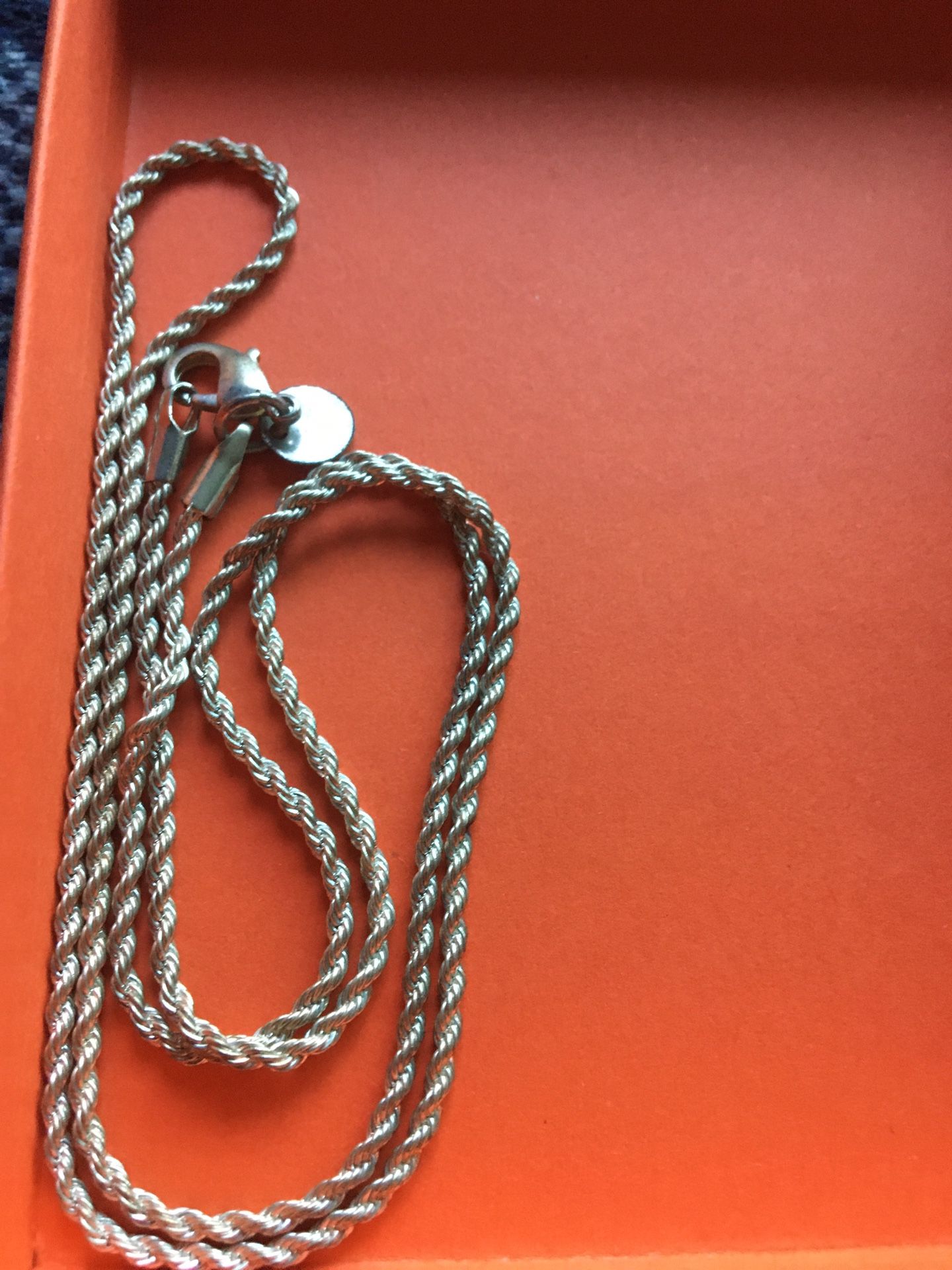 Sterling Silver Rope Chain 