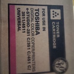 NEW "TOSHIBA" MAGENTA TONER CARTRIDGE FOR DIGITAL COLOR/COPIER PRINTERS READ AD!!!